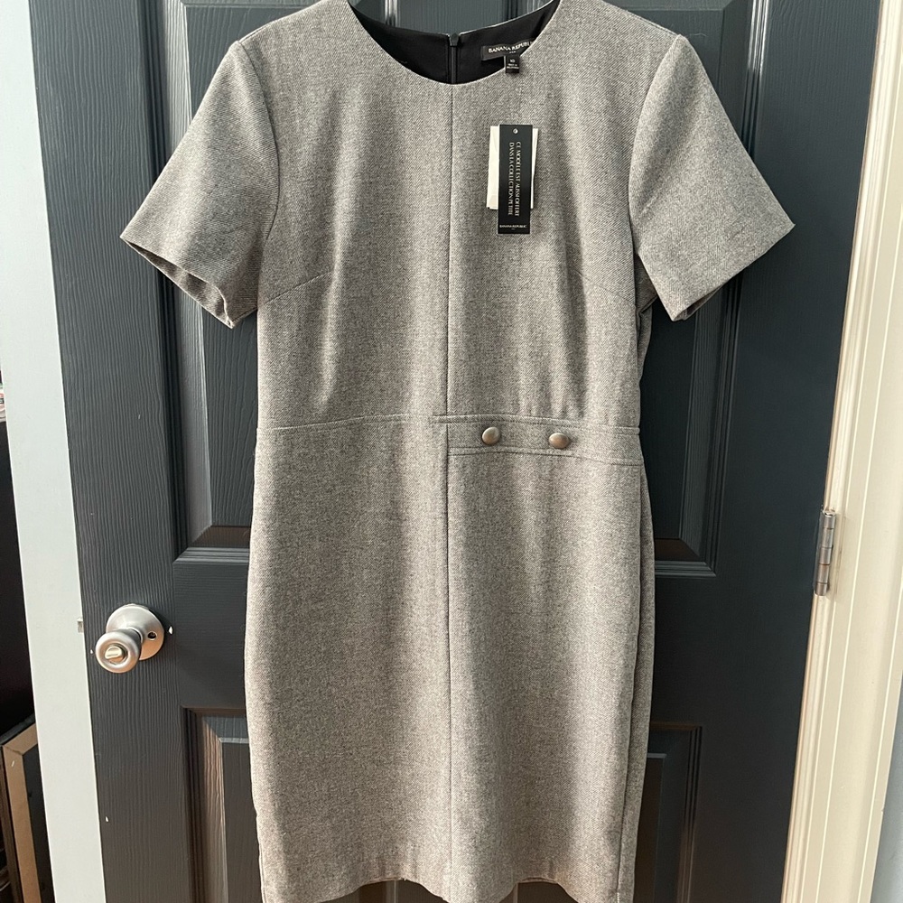 NWT Banana Republic Gray Dress size 10